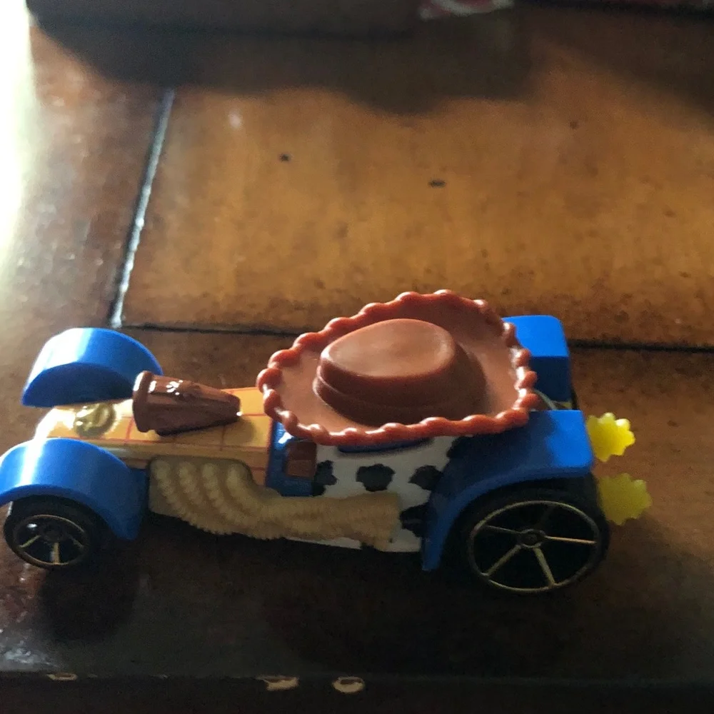 Blue and Yellow Cowboy Toy Car - Kids Toy